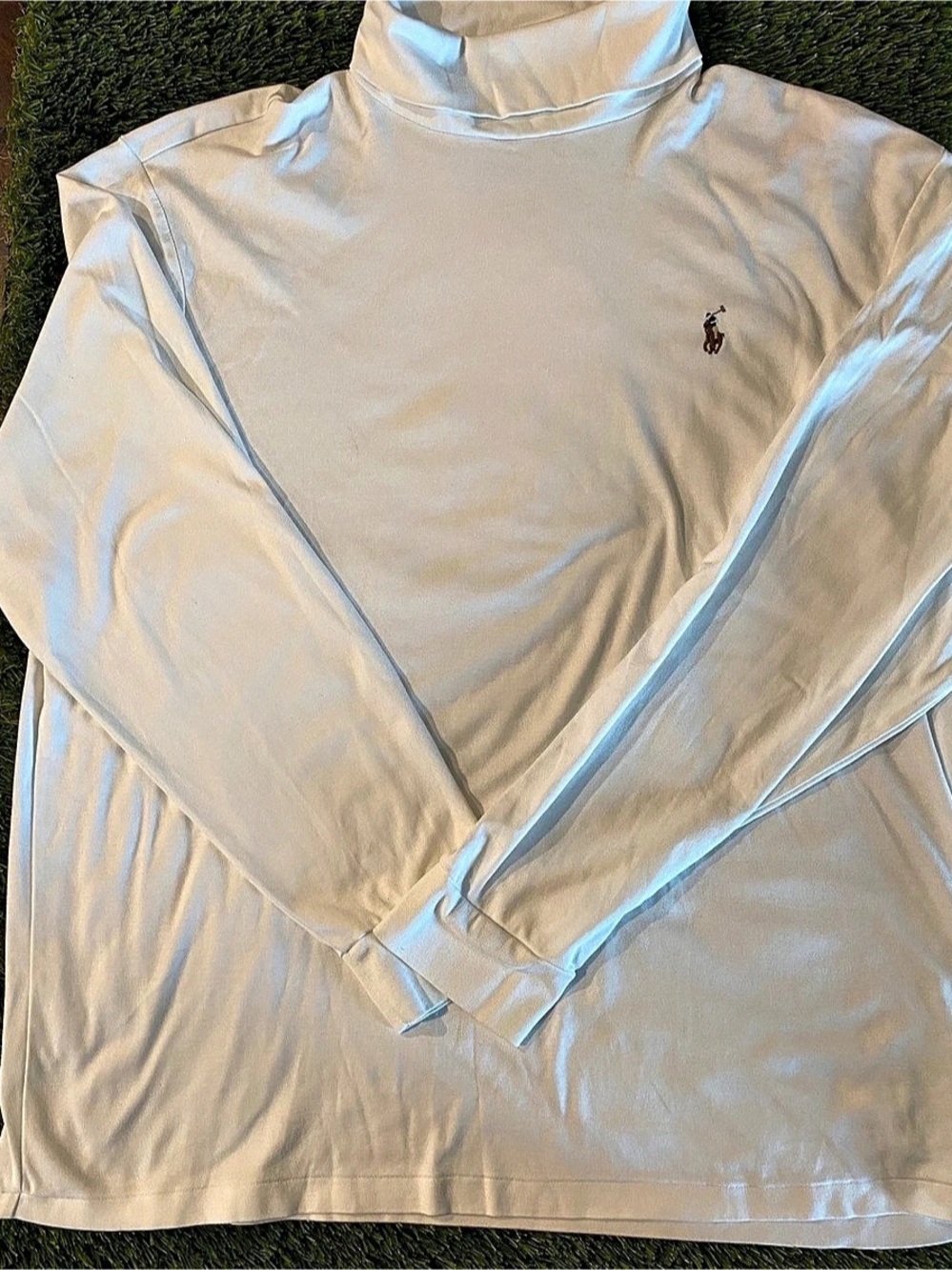 Polo Ralph Lauren Soft Cotton Turtleneck Long Sleeve Turtleneck White XXL